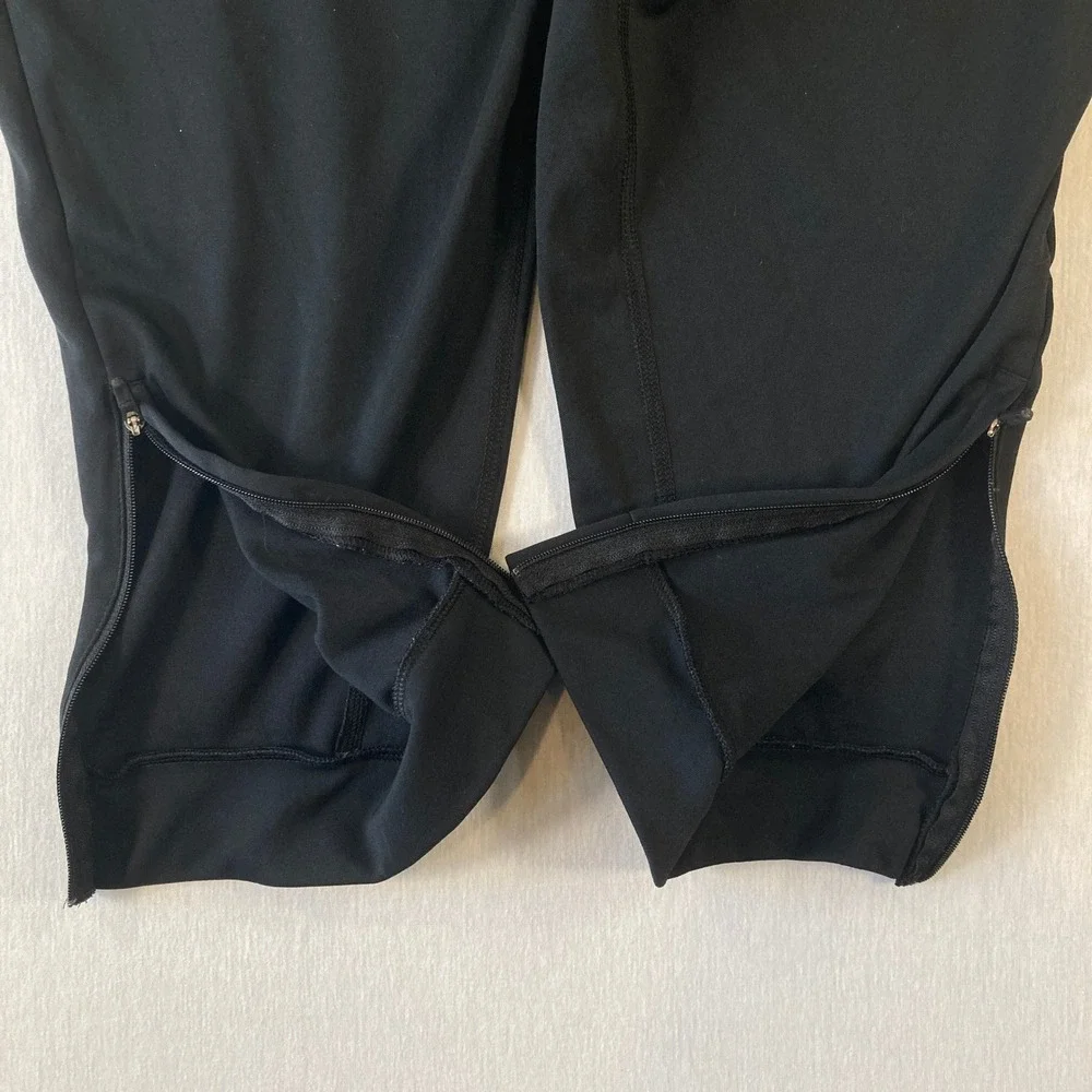 Nike Dri-FIT Joggers Mens Med Tapered Training Pants Black Zip Ankle FB7509-010